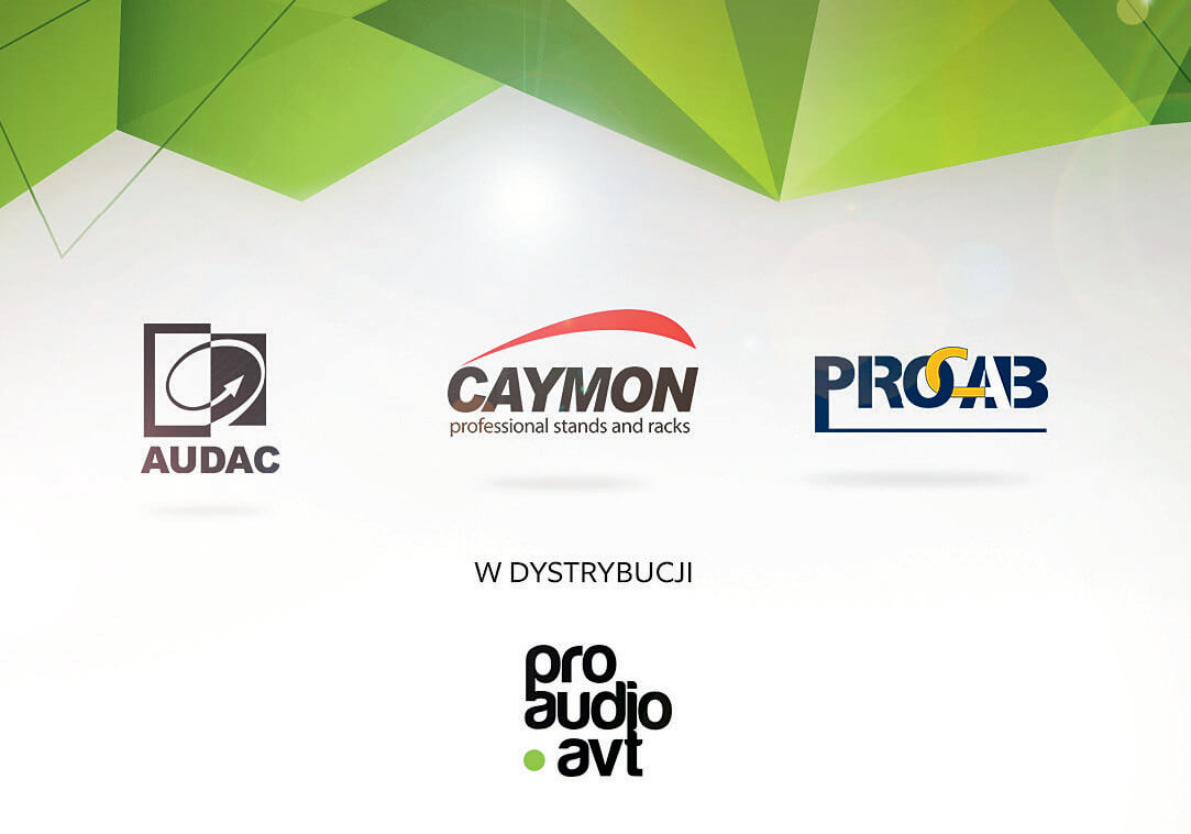Produkty z grupy PVS- Audac, Caymon, Procab w dystrybucji firmy ProAUDIO-AVT